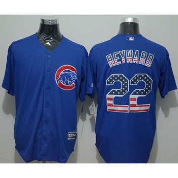 Cubs #22 Jason Heyward Blue USA Flag Fashion Stitched MLB Jersey Cubs #22 Jason Heyward Blue USA Flag Fashion Stitched MLB Jersey