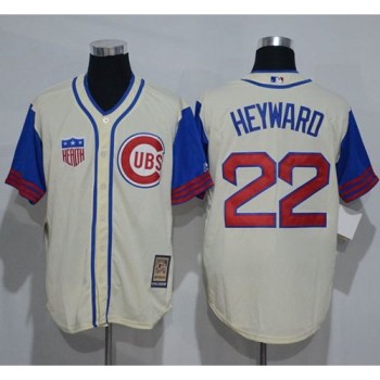 Cubs #22 Jason Heyward Cream/Blue 1942 Turn Back The Clock Stitched MLB Jersey Cubs #22 Jason Heyward Cream/Blue 1942 Turn Back The Clock Stitched MLB Jersey