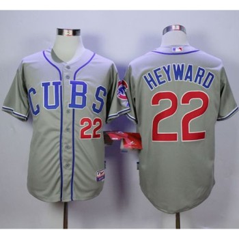 Cubs #22 Jason Heyward Grey Alternate Road Cool Base Stitched MLB Jersey Cubs #22 Jason Heyward Grey Alternate Road Cool Base Stitched MLB Jersey