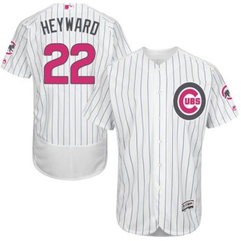 Cubs #22 Jason Heyward White(Blue Strip) Flexbase Authentic Collection 2016 Mother's Day Stitched MLB Jersey Cubs #22 Jason Heyward White(Blue Strip) Flexbase Authentic Collection 2016 Mother's Day Stitched MLB Jersey
