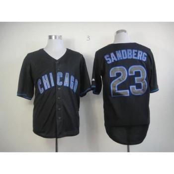 Cubs #23 Ryne Sandberg Black Fashion Stitched MLB Jersey Cubs #23 Ryne Sandberg Black Fashion Stitched MLB Jersey