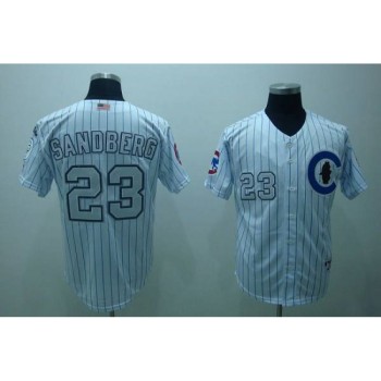 Cubs #23 Ryne Sandberg Stitched 3-Patch White MLB Jersey Cubs #23 Ryne Sandberg Stitched 3-Patch White MLB Jersey