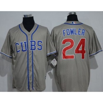 Cubs #24 Dexter Fowler Grey New Cool Base Alternate Road Stitched MLB Jersey Cubs #24 Dexter Fowler Grey New Cool Base Alternate Road Stitched MLB Jersey