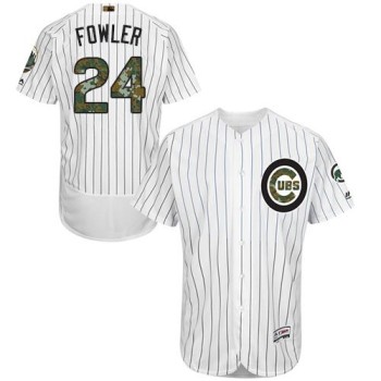 Cubs #24 Dexter Fowler White(Blue Strip) Flexbase Authentic Collection 2016 Memorial Day Stitched MLB Jersey Cubs #24 Dexter Fowler White(Blue Strip) Flexbase Authentic Collection 2016 Memorial Day Stitched MLB Jersey