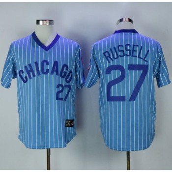 Cubs #27 Addison Russell Blue(White Strip) Cooperstown Throwback Stitched MLB Jersey Cubs #27 Addison Russell Blue(White Strip) Cooperstown Throwback Stitched MLB Jersey