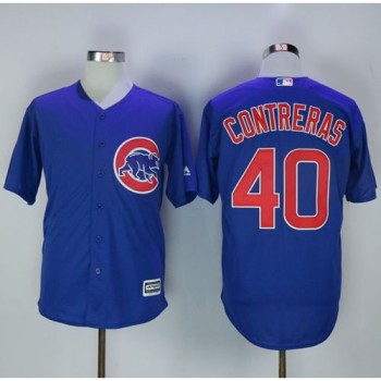 Cubs #40 Willson Contreras Blue New Cool Base Stitched MLB Jersey Cubs #40 Willson Contreras Blue New Cool Base Stitched MLB Jersey
