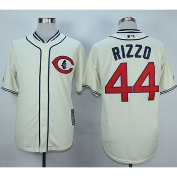 Cubs #44 Anthony Rizzo Cream 1929 Turn Back The Clock Stitched MLB Jersey Cubs #44 Anthony Rizzo Cream 1929 Turn Back The Clock Stitched MLB Jersey