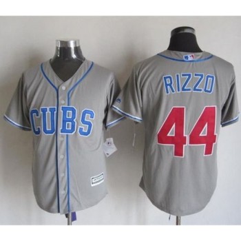 Cubs #44 Anthony Rizzo Grey Alternate Road New Cool Base Stitched MLB Jersey Cubs #44 Anthony Rizzo Grey Alternate Road New Cool Base Stitched MLB Jersey