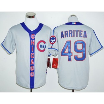 Cubs #49 Jake Arrieta Grey Cooperstown Stitched MLB Jersey Cubs #49 Jake Arrieta Grey Cooperstown Stitched MLB Jersey