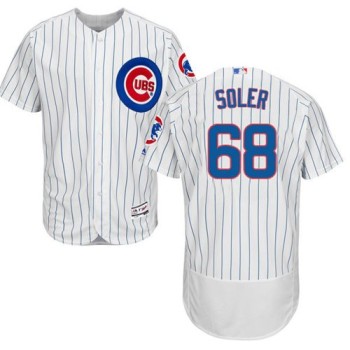 Cubs #68 Jorge Soler White Flexbase Authentic Collection Stitched MLB Jersey Cubs #68 Jorge Soler White Flexbase Authentic Collection Stitched MLB Jersey