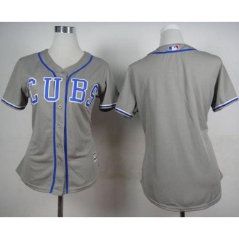Cubs Blank Grey Alternate Road Women's Stitched MLB Jersey Cubs Blank Grey Alternate Road Women's Stitched MLB Jersey