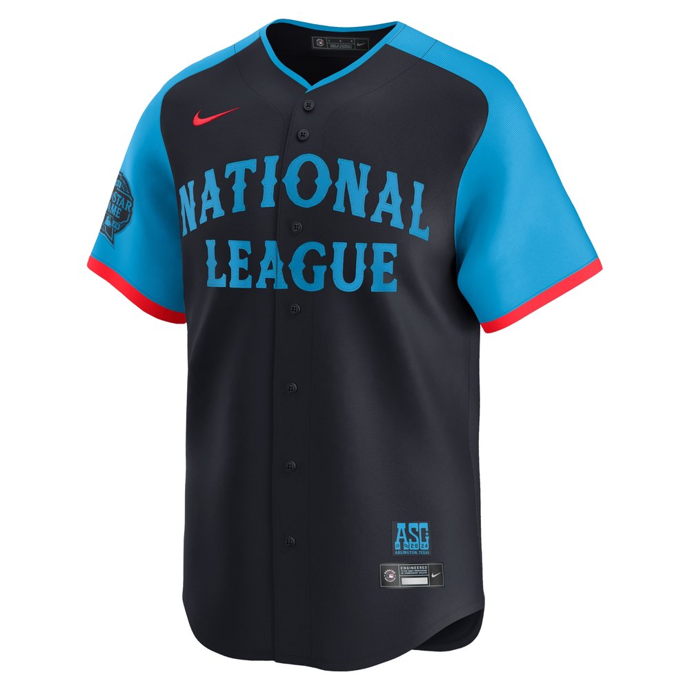 Men's National League Elly De La Cruz Navy 2024 MLB All-Star Game Limited Player Jersey Men's National League Elly De La Cruz Navy 2024 MLB All-Star Game Limited Player Jersey