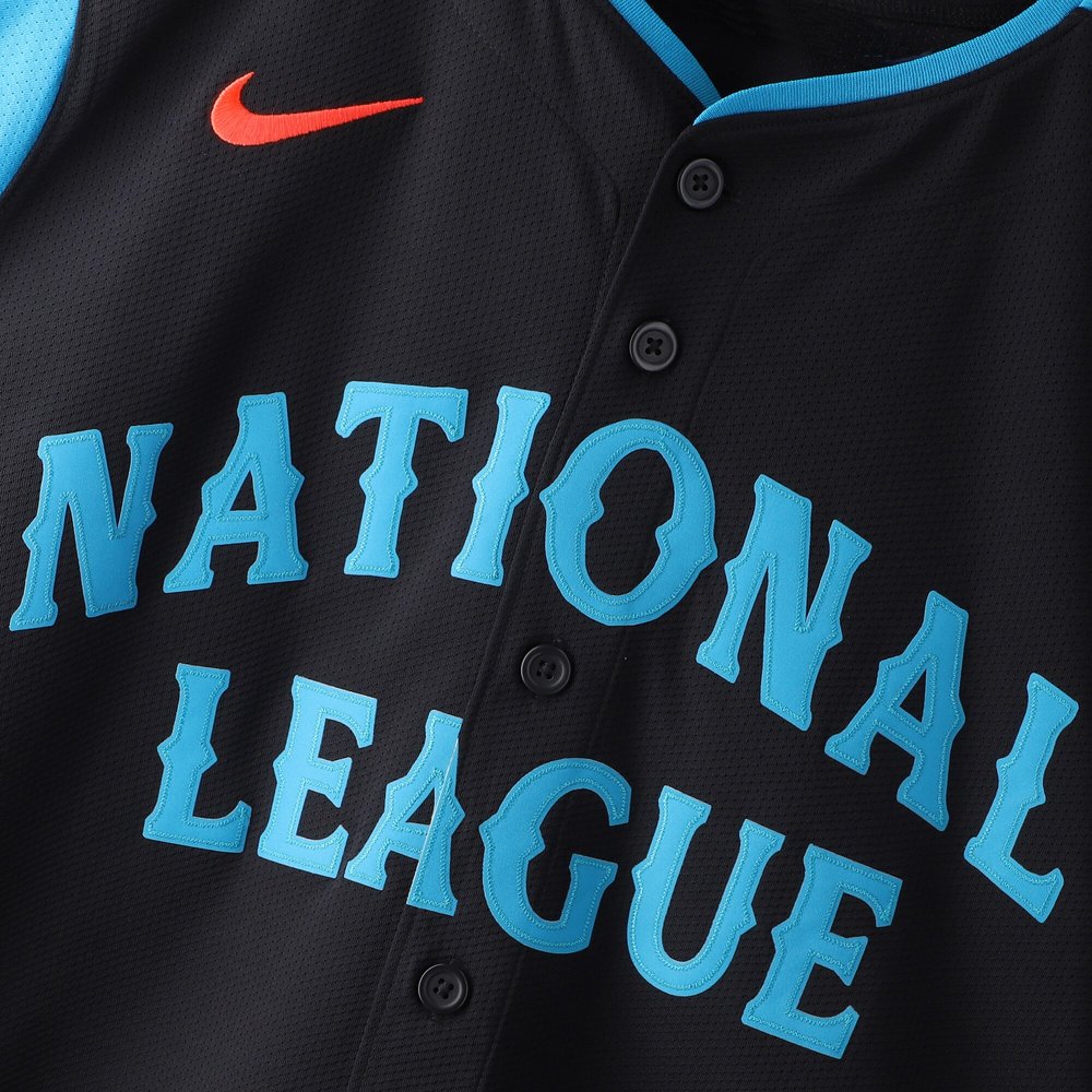 Men's National League Elly De La Cruz Navy 2024 MLB All-Star Game Limited Player Jersey Men's National League Elly De La Cruz Navy 2024 MLB All-Star Game Limited Player Jersey