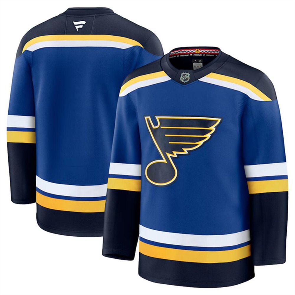 Men's St. Louis Blues Blank Blue 2024-25 Home Stitched Hockey Premium Jersey Men's St. Louis Blues Blank Blue 2024-25 Home Stitched Hockey Premium Jersey