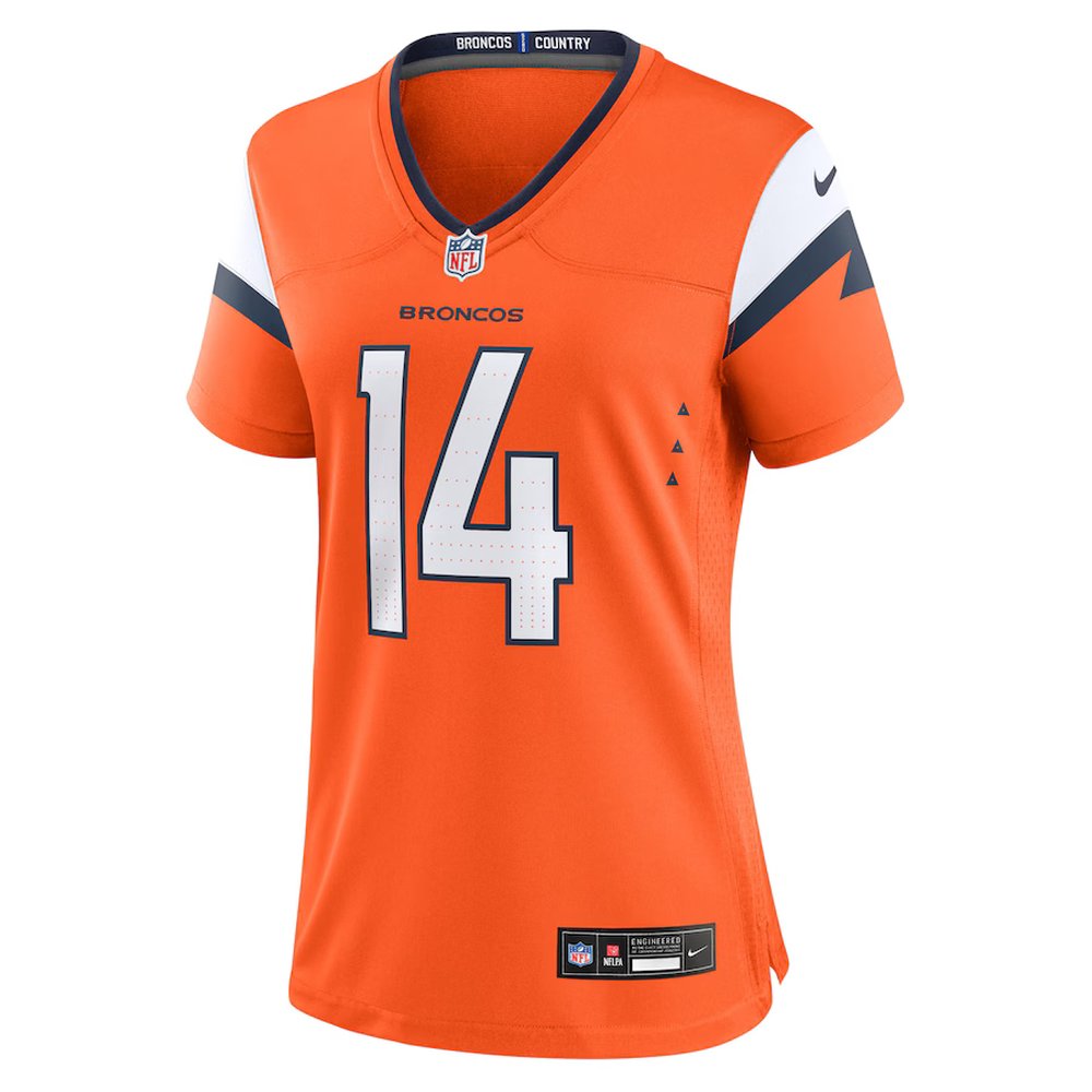 Women's Denver Broncos Courtland Sutton Orange Mile High Collection Game Jersey Women's Denver Broncos Courtland Sutton Orange Mile High Collection Game Jersey
