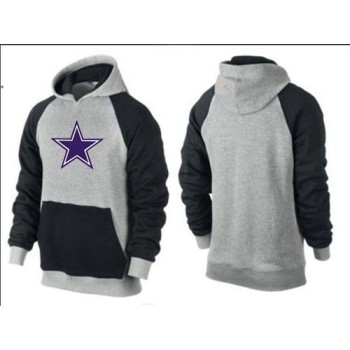 Dallas Cowboys Logo Pullover Hoodie Grey & Blue Dallas Cowboys Logo Pullover Hoodie Grey & Blue