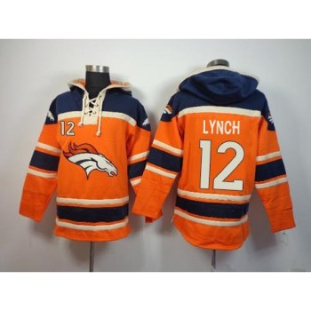 Denver Broncos #12 Paxton Lynch Orange Sawyer Hoodie Sweatshirt NFL Hoodie Denver Broncos #12 Paxton Lynch Orange Sawyer Hoodie Sweatshirt NFL Hoodie