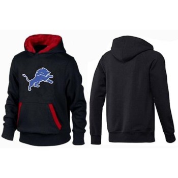 Detroit Lions Logo Pullover Hoodie Black & Red Detroit Lions Logo Pullover Hoodie Black & Red