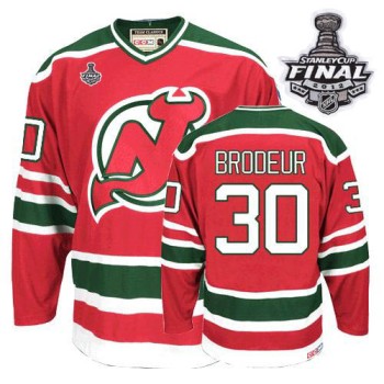 Devils #30 Martin Brodeur 2012 Stanley Cup Finals Red and Green CCM Throwback Stitched NHL Jersey Devils #30 Martin Brodeur 2012 Stanley Cup Finals Red and Green CCM Throwback Stitched NHL Jersey