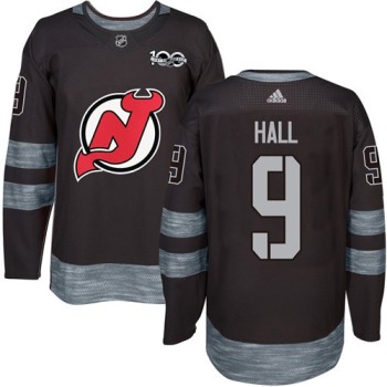 Devils #9 Taylor Hall Black 1917-2017 100th Anniversary Stitched NHL Jersey Devils #9 Taylor Hall Black 1917-2017 100th Anniversary Stitched NHL Jersey