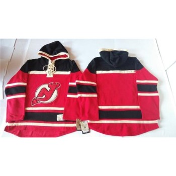 Devils Blank Red Sawyer Hooded Sweatshirt Stitched NHL Jersey Devils Blank Red Sawyer Hooded Sweatshirt Stitched NHL Jersey