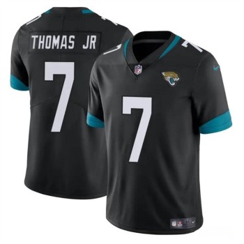 Men's Jacksonville Jaguars #7 Brian Thomas Jr Black 2024 Draft Vapor Untouchable Limited Stitched Jersey Men's Jacksonville Jaguars #7 Brian Thomas Jr Black 2024 Draft Vapor Untouchable Limited Stitched Jersey