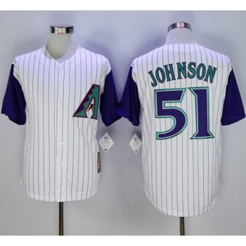 Diamondbacks #51 Randy Johnson White Hall Of Fame Cool Base Stitched MLB Jersey Diamondbacks #51 Randy Johnson White Hall Of Fame Cool Base Stitched MLB Jersey