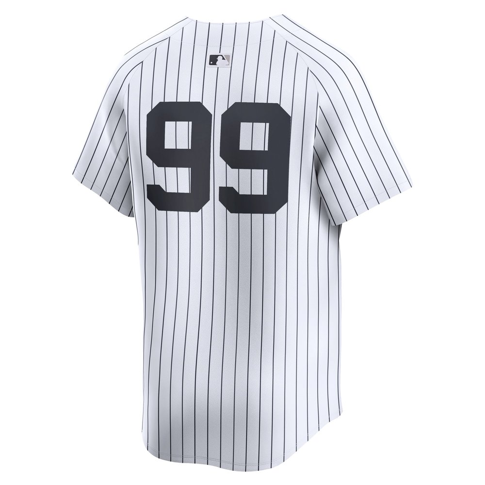 Men's New York Yankees #99 Aaron Judge White 2024 World Series Home Limited Player Jersey