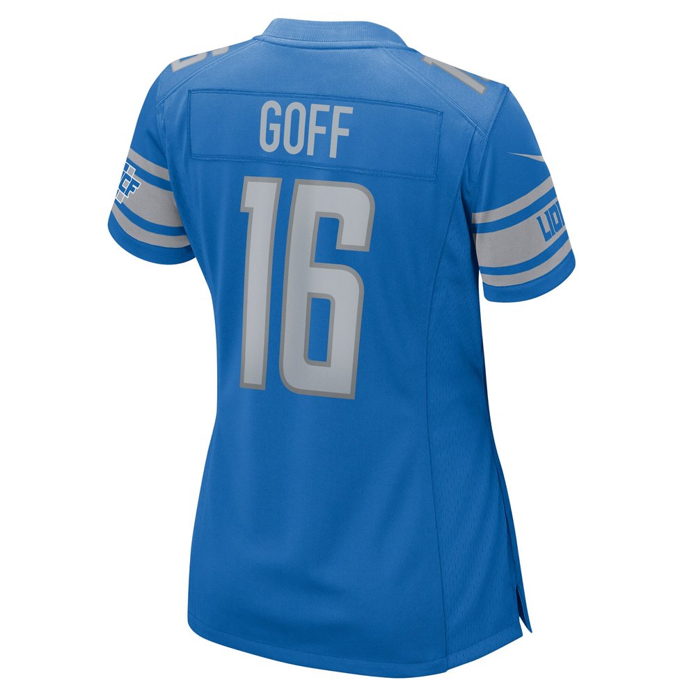 Women's Detroit Lions #16 Jared Goff Blue Player Game Jersey Women's Detroit Lions #16 Jared Goff Blue Player Game Jersey