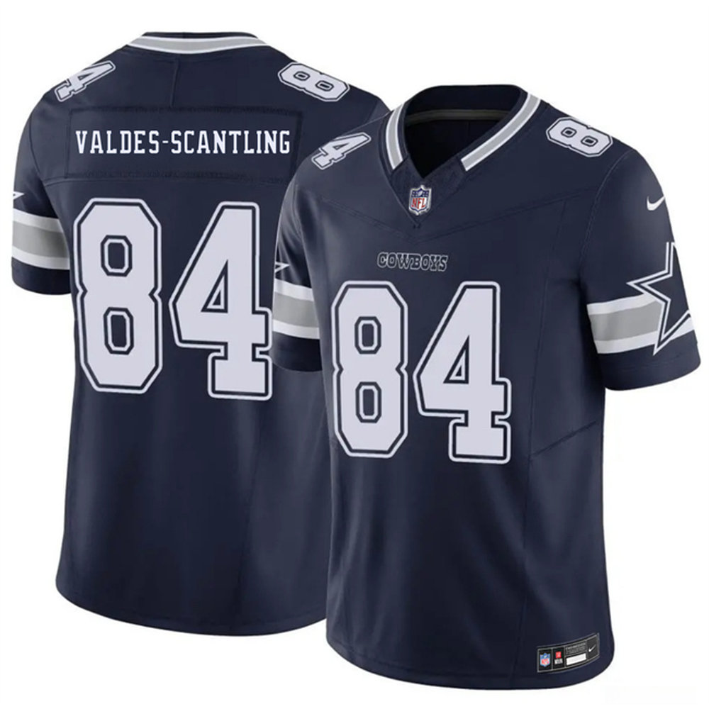 Youth Dallas Cowboys #84 Marquez Valdes-Scantling Navy 2026 NFL Draft Vapor F.U.S.E. Limited Jersey