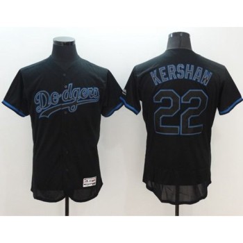 Dodgers #22 Clayton Kershaw Black Fashion Flexbase Authentic Collection Stitched MLB Jersey Dodgers #22 Clayton Kershaw Black Fashion Flexbase Authentic Collection Stitched MLB Jersey