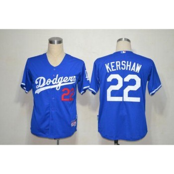 Dodgers #22 Clayton Kershaw Blue Cool Base Stitched MLB Jersey Dodgers #22 Clayton Kershaw Blue Cool Base Stitched MLB Jersey