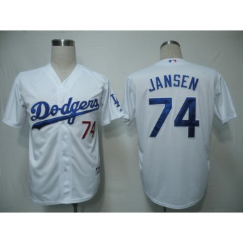 Dodgers #74 Kenley Jansen White Cool Base Stitched MLB Jersey Dodgers #74 Kenley Jansen White Cool Base Stitched MLB Jersey