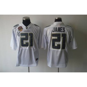 Ducks #21 LaMichael James White Stitched NCAA Jersey Ducks #21 LaMichael James White Stitched NCAA Jersey
