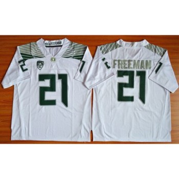 Ducks #21 Royce Freeman White Limited Stitched NCAA Jersey Ducks #21 Royce Freeman White Limited Stitched NCAA Jersey