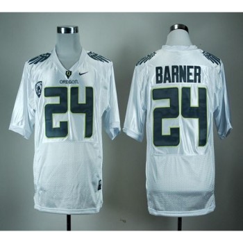 Ducks #24 Kenjon Barner White With PAC-12 Patch Stitched NCAA Jersey Ducks #24 Kenjon Barner White With PAC-12 Patch Stitched NCAA Jersey