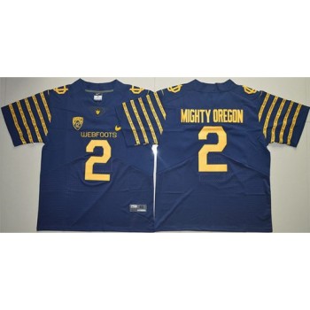 Ducks #2 Mighty Oregon Navy Blue Webfoots 100th Rose Bowl Game Elite Stitched NCAA Jersey Ducks #2 Mighty Oregon Navy Blue Webfoots 100th Rose Bowl Game Elite Stitched NCAA Jersey