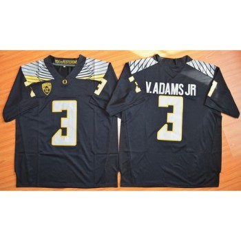 Ducks #3 Vernon Adams Jr. Olive Black(White No.) Stitched NCAA Jersey Ducks #3 Vernon Adams Jr. Olive Black(White No.) Stitched NCAA Jersey