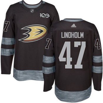Ducks #47 Hampus Lindholm Black 1917-2017 100th Anniversary Stitched NHL Jersey Ducks #47 Hampus Lindholm Black 1917-2017 100th Anniversary Stitched NHL Jersey