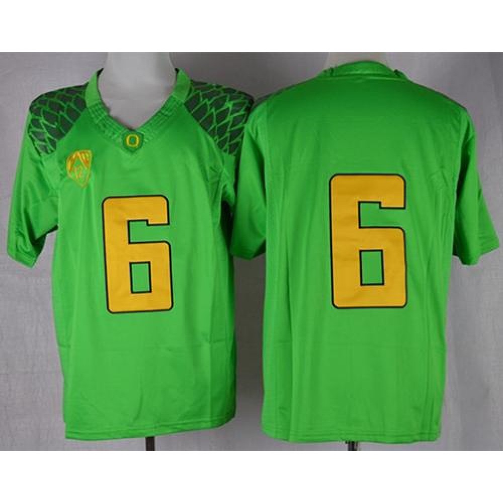 Ducks #6 Charles Nelson Green Limited Stitched NCAA Jersey