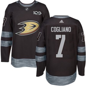 Ducks #7 Andrew Cogliano Black 1917-2017 100th Anniversary Stitched NHL Jersey Ducks #7 Andrew Cogliano Black 1917-2017 100th Anniversary Stitched NHL Jersey