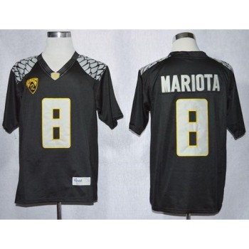 Ducks #8 Marcus Mariota Black Limited Stitched NCAA Jersey Ducks #8 Marcus Mariota Black Limited Stitched NCAA Jersey