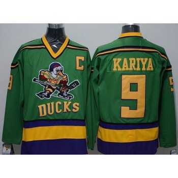 Ducks #9 Paul Kariya Green CCM Throwback Stitched NHL Jersey Ducks #9 Paul Kariya Green CCM Throwback Stitched NHL Jersey