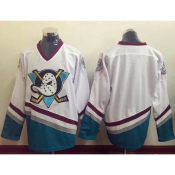 Ducks Blank White CCM Throwback Stitched NHL Jersey Ducks Blank White CCM Throwback Stitched NHL Jersey