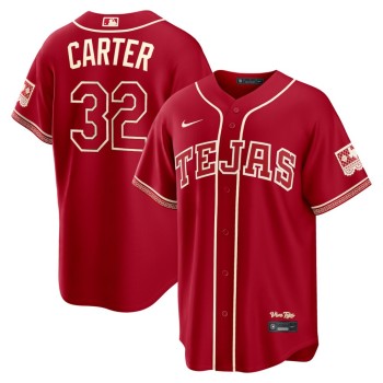 Youth Texas Rangers #32 Evan Carter Red 2026 City Connect Stitched Jersey