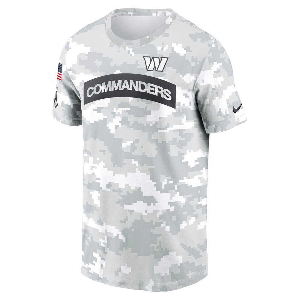 Men's Washington Commanders Arctic Camo 2024 Salute To Service Performance T-Shirt