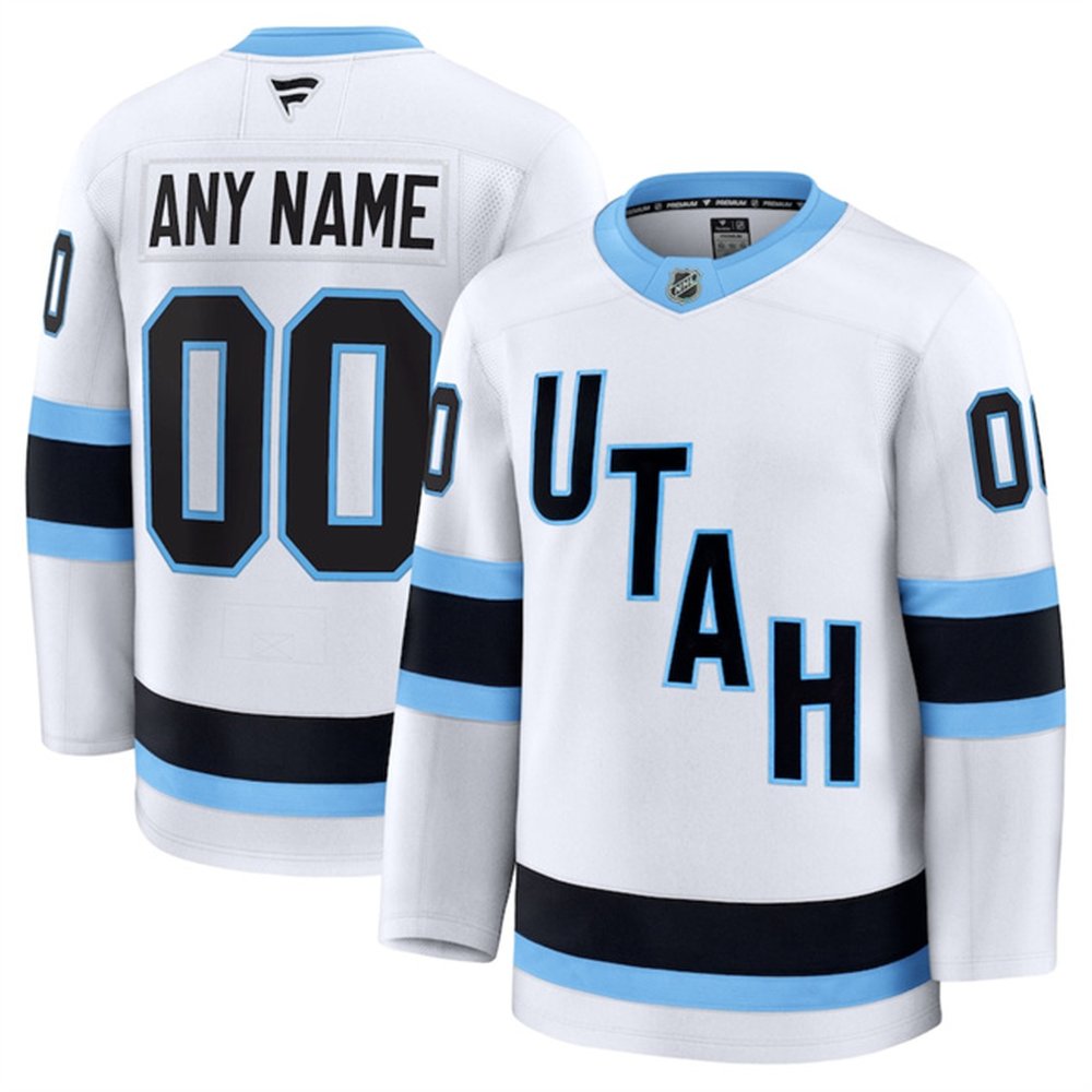 Youth Utah Mammoth Custom White Stitched Jersey