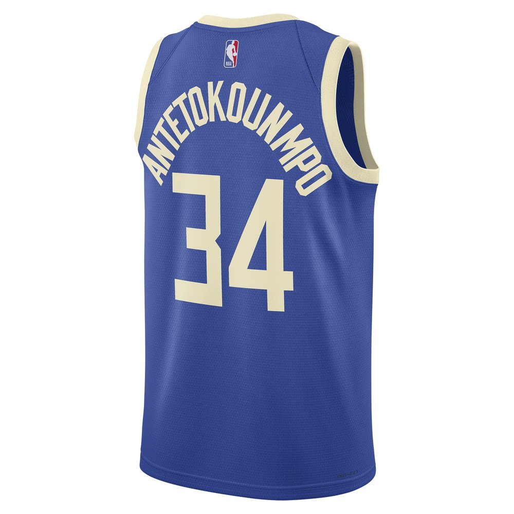 Unisex Milwaukee Bucks Giannis Antetokounmpo Royal 2024/25 Swingman Player Jersey - City Edition Unisex Milwaukee Bucks Giannis Antetokounmpo Royal 2024/25 Swingman Player Jersey - City Edition