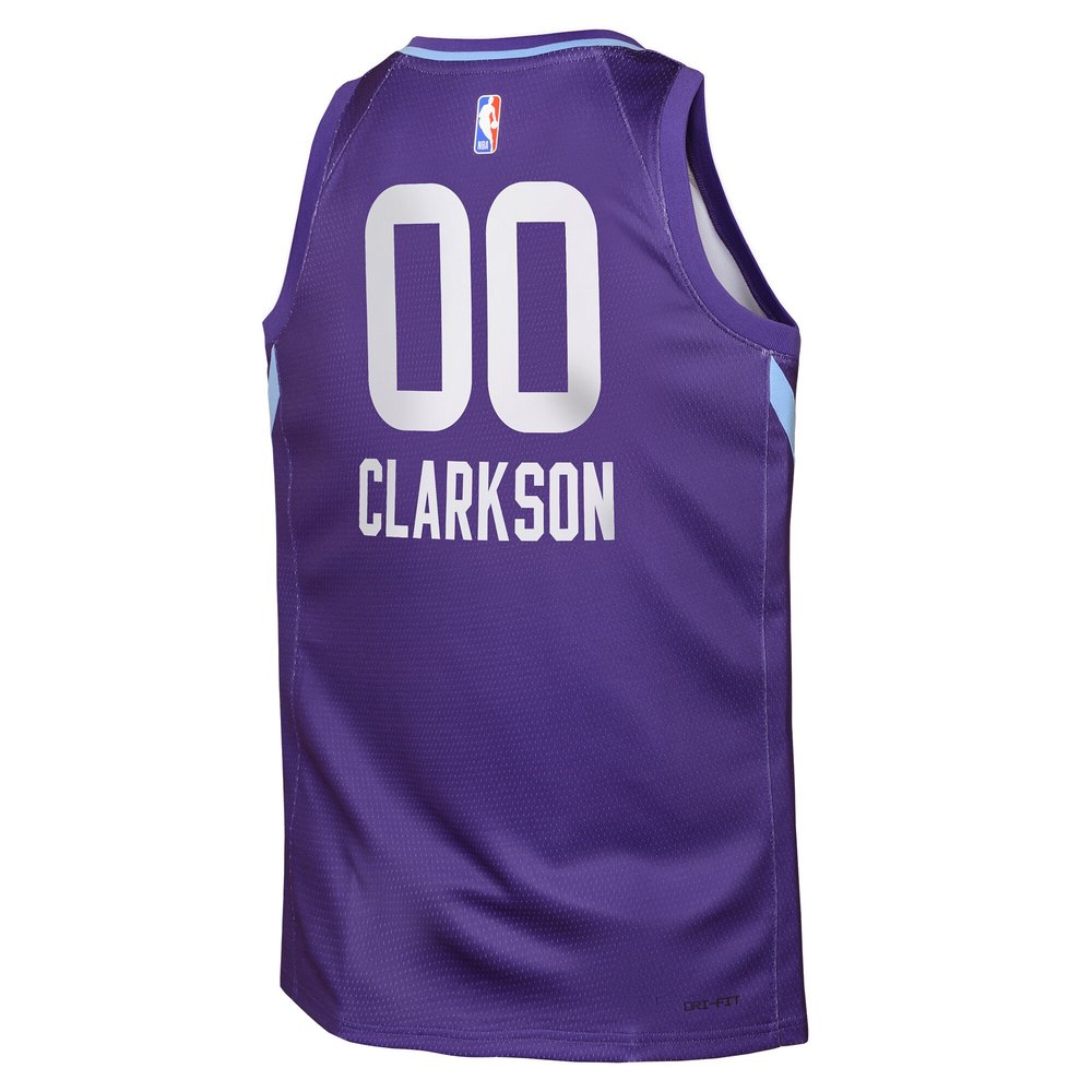 Youth Utah Jazz Jordan Clarkson Purple 2024/25 Swingman Player Jersey - City Edition Youth Utah Jazz Jordan Clarkson Purple 2024/25 Swingman Player Jersey - City Edition