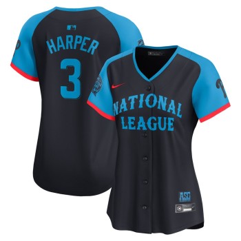 Women's National League Bryce Harper Navy 2024 MLB All-Star Game Limited Player Jersey Women's National League Bryce Harper Navy 2024 MLB All-Star Game Limited Player Jersey